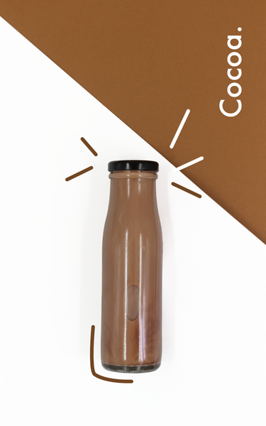A 250ml bottle of fresh, chocolate oat milk produced in South Africa.