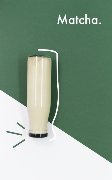 A 250ml bottle of fresh, matcha oat milk produced in South Africa.